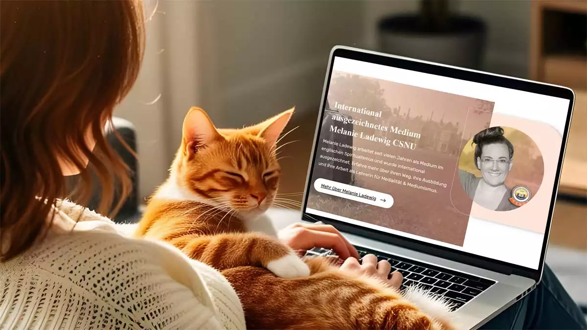 Teilnehmerin besucht eine mediale Ausbildung online bei Melanie Ladewig